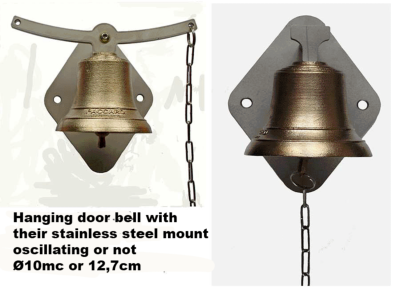 hanging door bell with oscillating mount