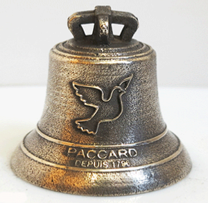 Cloche miniature Paccard  pour une communion, baptme